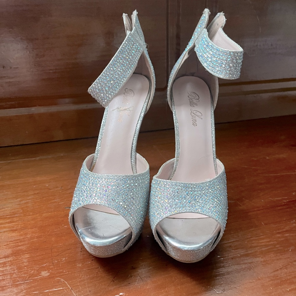 Bella Luna rhinestone high heels